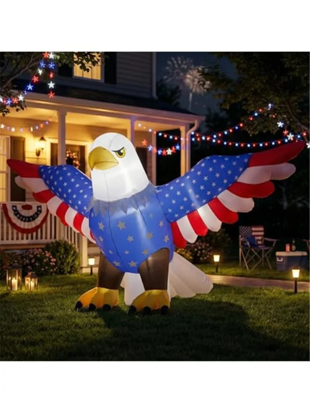 10FT Long Inflatable American Eagle 2-in-1 Decor 4th of July Parade Float Decor